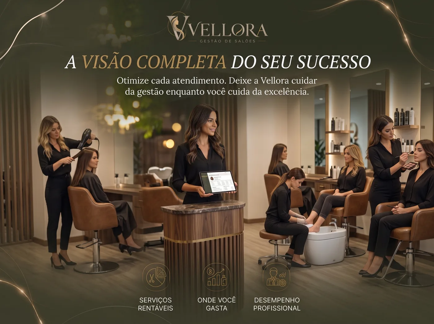 Vellora — a visão completa do sucesso do seu salão
