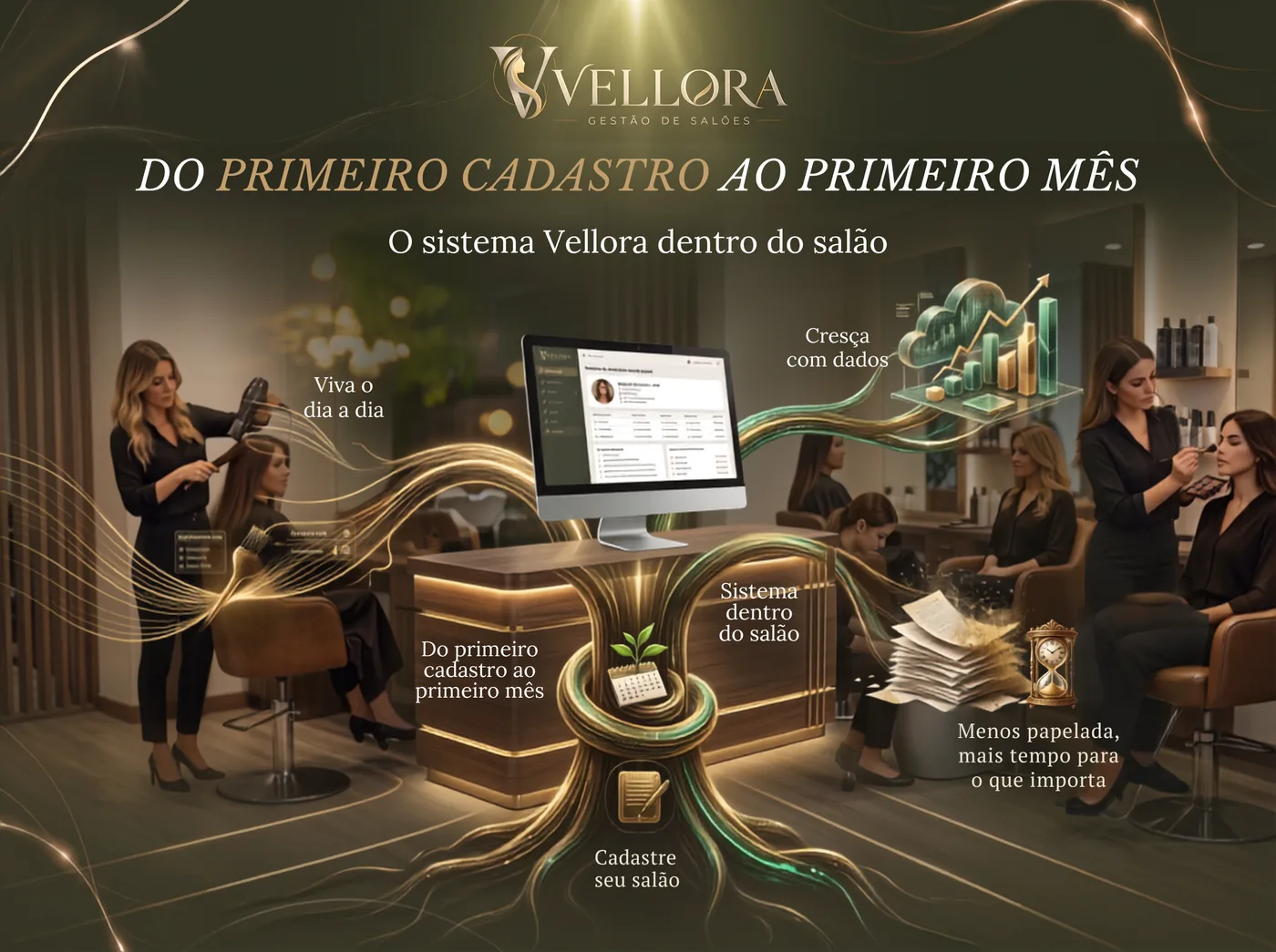 Do primeiro cadastro ao primeiro mês — como funciona o Vellora